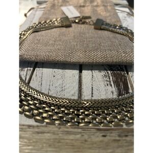 SILPADA‎ KR GOOD AS GOLD NWT Brass Cleopatra Collar Woven Statement Necklace Adj